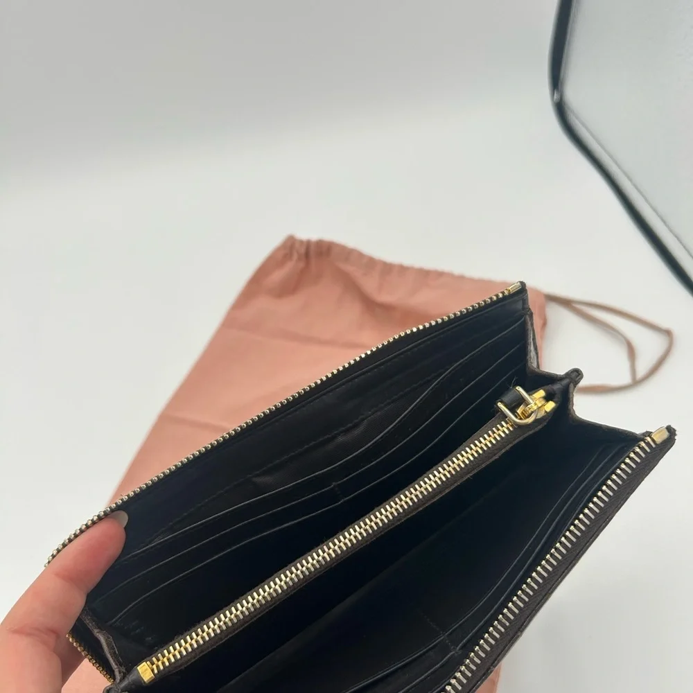 Miu Miu Crocodile Embossed Wallet w/ Dustbag - Picture 7 of 9